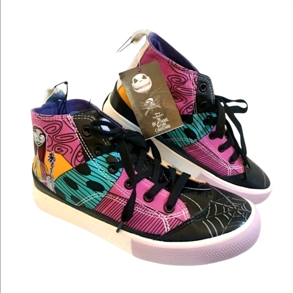 Women's Disney Nightmare Before Christmas High Top Lace Up Sneakers - Picture 8 of 8